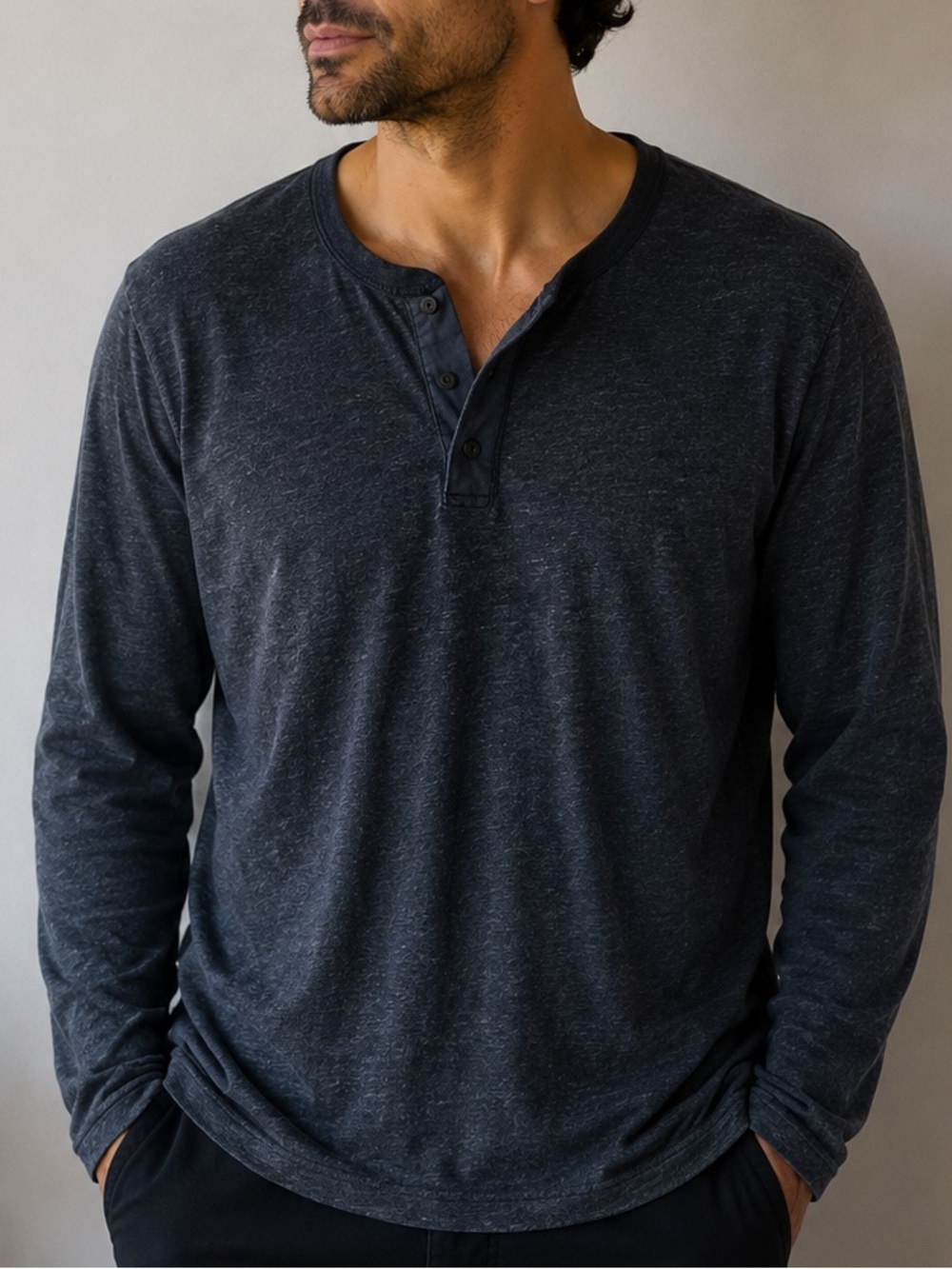 J.Crew Vintage Knits 100% Cotton Long Sleeve Henley – Size Medium